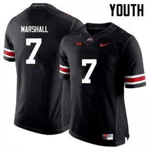 NCAA Ohio State Buckeyes Youth #7 Jalin Marshall Black Nike Football College Jersey XCN1545JF